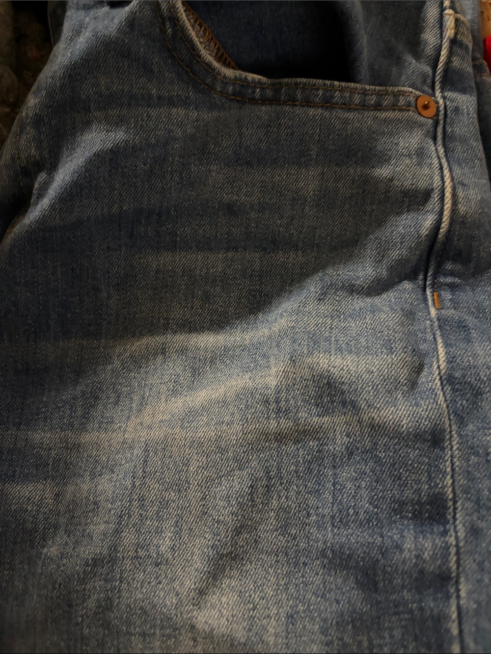 Madewell High Rise Slim Crop Boy Jeans Straight 26x24 Medium Wash Sz 26 frayed - Picture 6 of 8